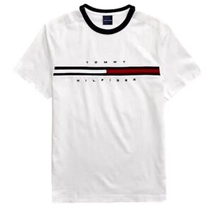 TOMMY HILFIGER Classic Preppy Logo Tee Size XS Unisex